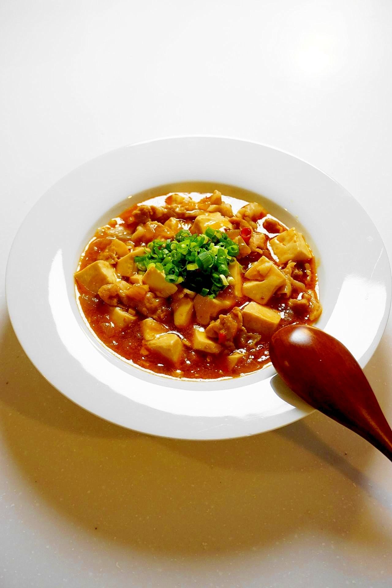豚しゃぶ肉＆玉ねぎ＆絹豆腐で満足感が増す！麻婆豆腐