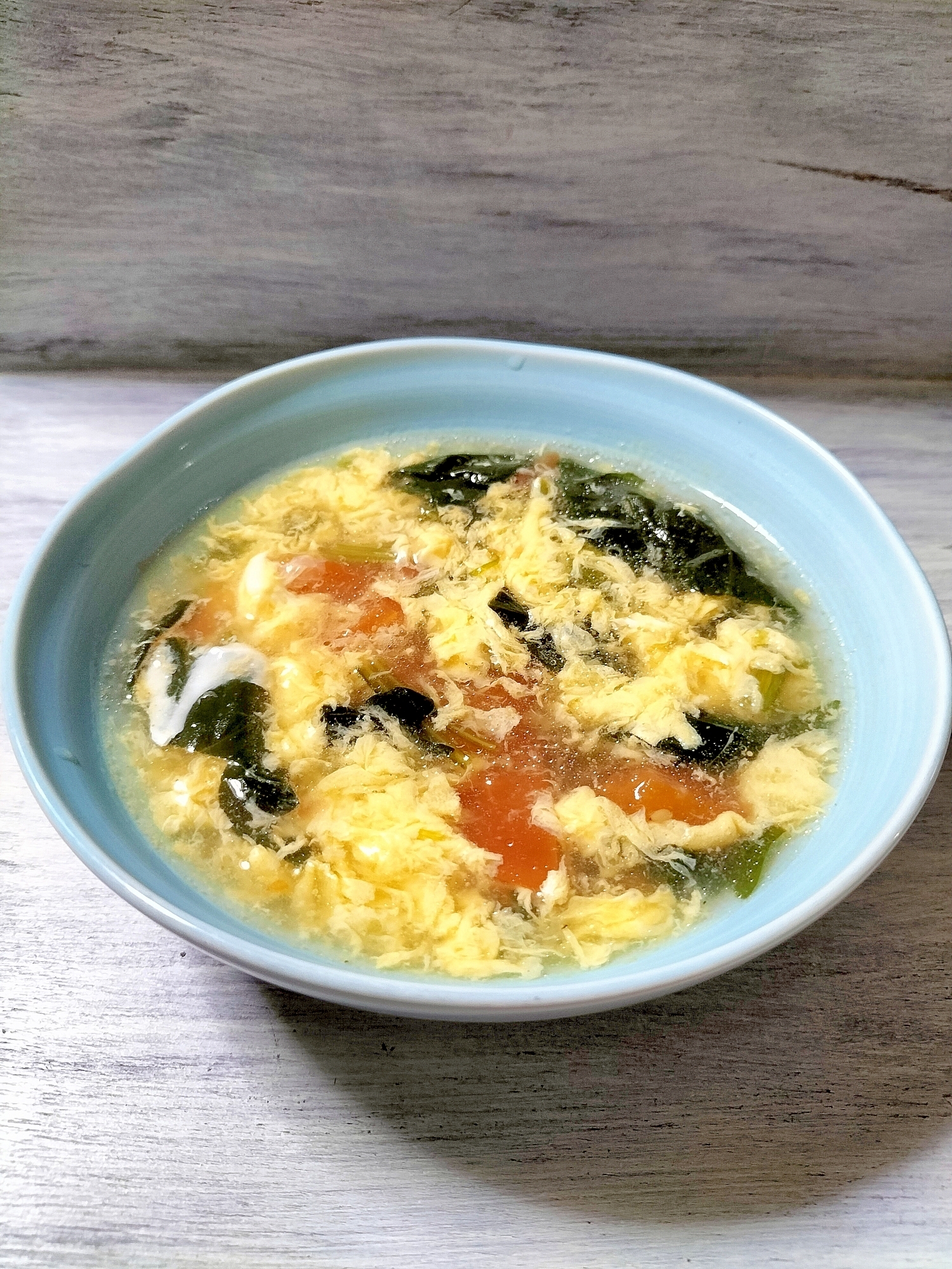 トマトとほうれん草の中華風スープ レシピ 作り方 By ここなっつん 楽天レシピ