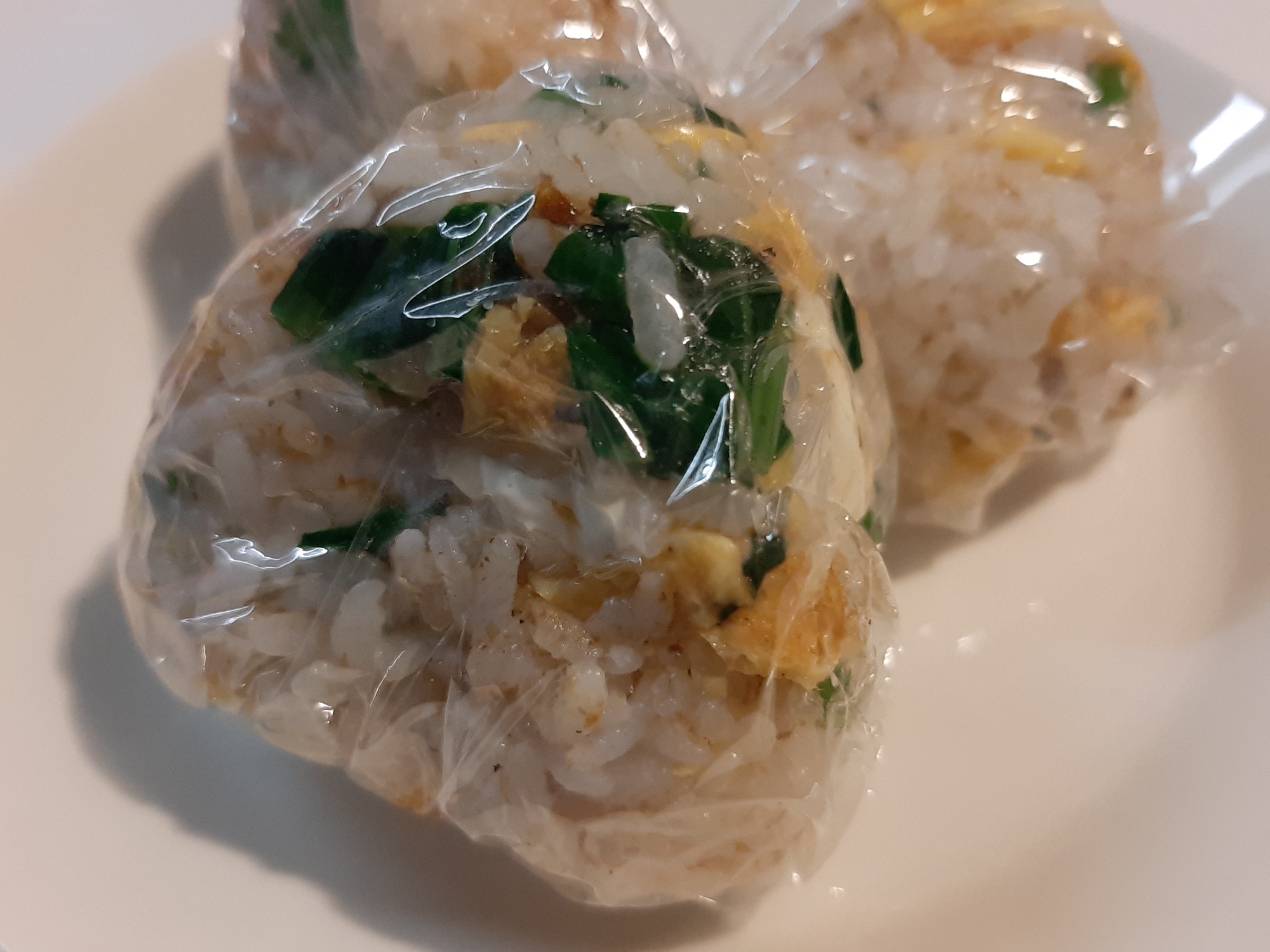 おかかチーズ小松菜おにぎり