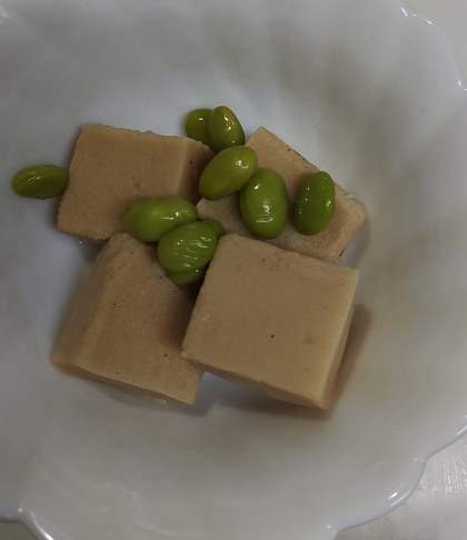 高野豆腐をポン酢で