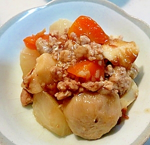 簡単 おふくろの味 里芋と大根のそぼろ煮 レシピ 作り方 By Dekotan1 楽天レシピ 簡単 おふくろの味 里芋と大根のそぼろ煮 レシピ 作り方 By Dekotan1 楽天レシピ