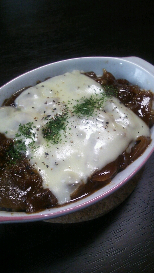 残ったハヤシルーで ハヤシチーズドリア レシピ 作り方 By もこ1231 楽天レシピ