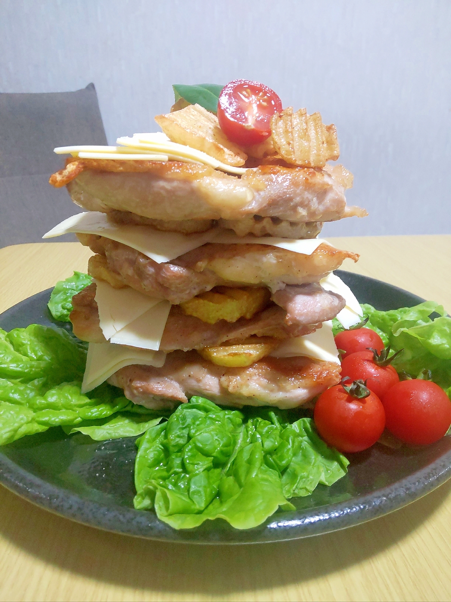 原神 お肉ツミツミ風チキンステーキ　19歳誕生日