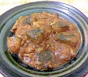 かぼちゃとしめじのカレー煮込み♪