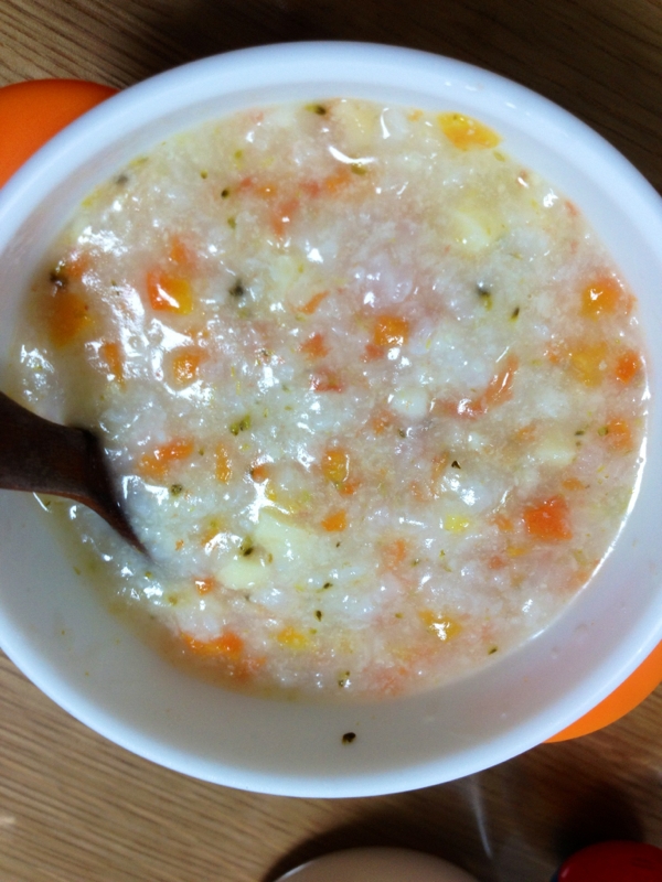 離乳食中期 豆腐トマト人参粥 レシピ 作り方 By Dokinchan717 楽天レシピ