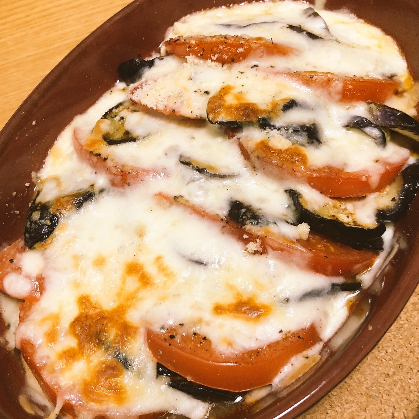しめあじのトマトチーズ焼き