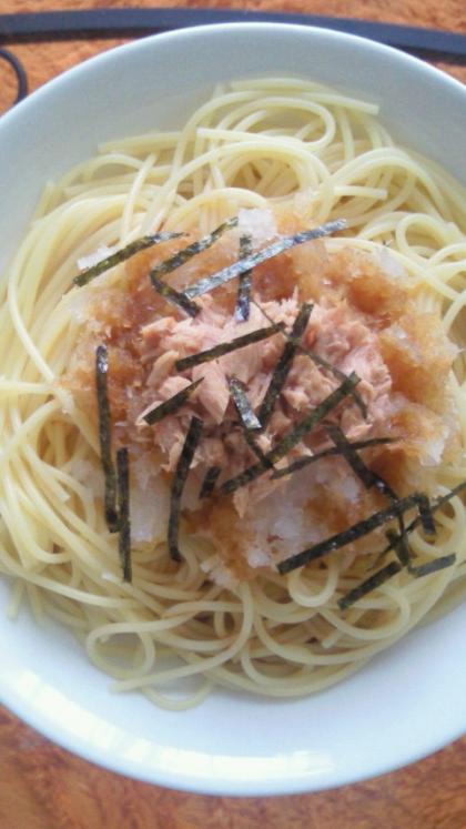 ツナと大根おろしで、あっさり和風パスタ