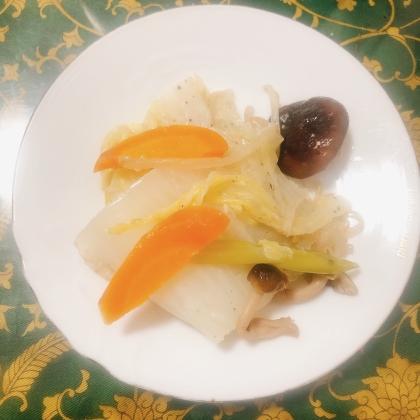 豆もやし白菜ナスえのき鍋