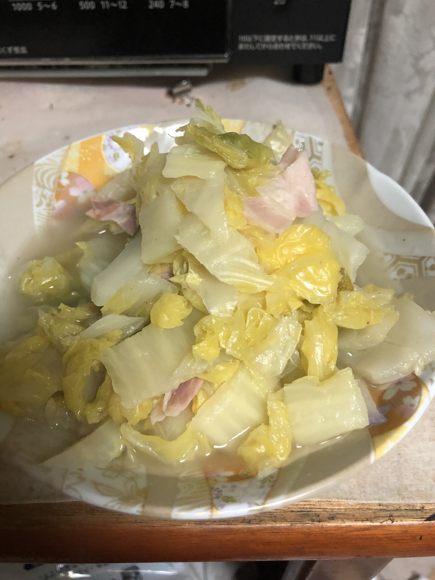 あっさり　白菜とベーコンのトロトロ煮