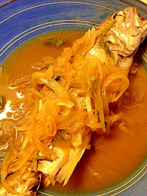 イシモチの レンジで煮魚風 レシピ 作り方 By ゴールデンアルジータ 楽天レシピ