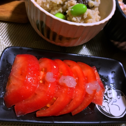 中華風のトマトサラダ