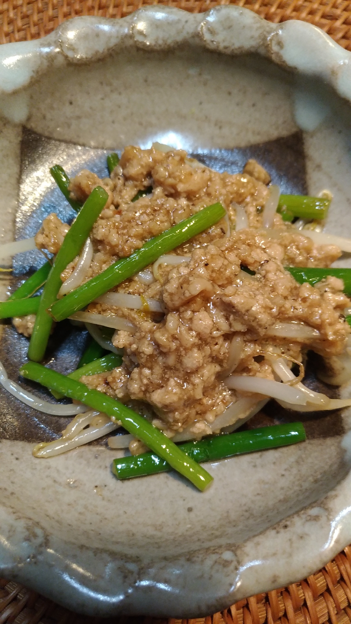 とろみつき☆にんにくの芽と豚挽き肉の炒めもの