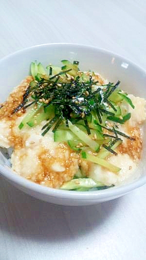 かっぱ飯をアレンジ☆かっぱ丼