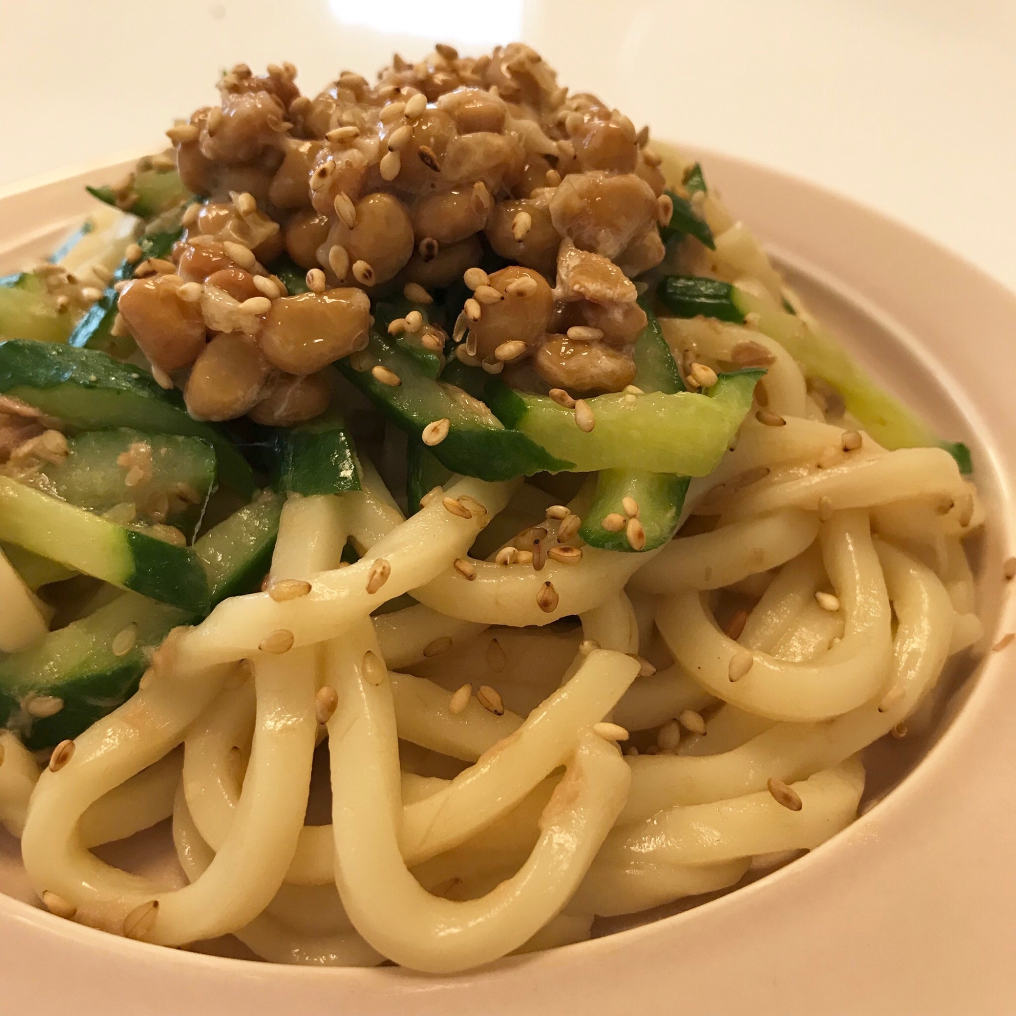 ツナきゅうりと納豆焼うどん レシピ 作り方 By みさちゃん 楽天レシピ