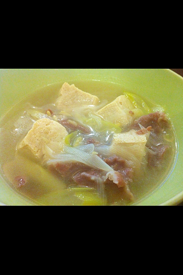 羊肉とお豆腐のスープ