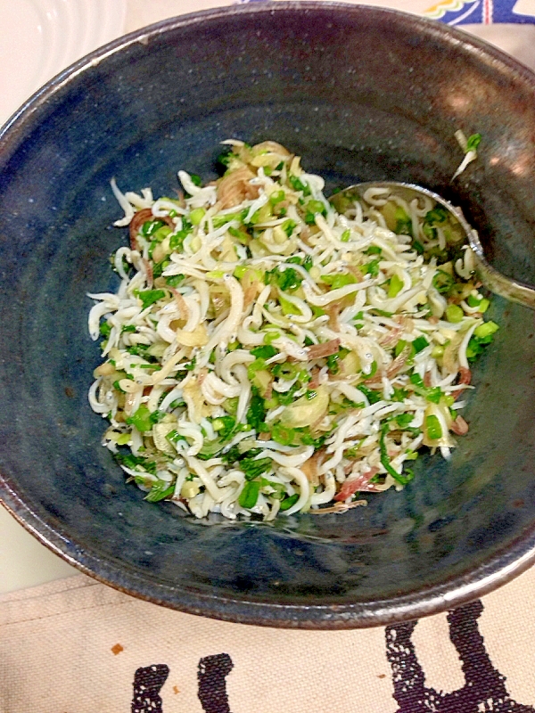 しらすの薬味和え