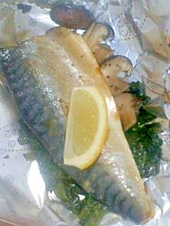 サバのレモン焼き