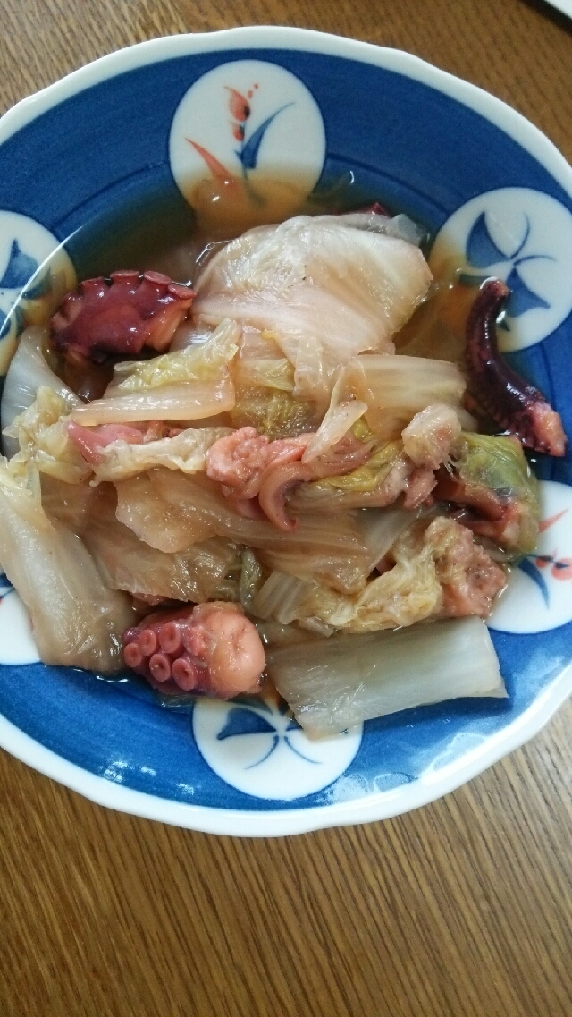 たこと白菜の煮物(圧力鍋)