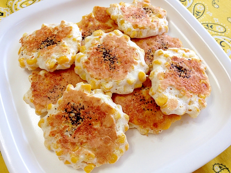 ふわっ!シャキ!コーン☆揚げないフリッター