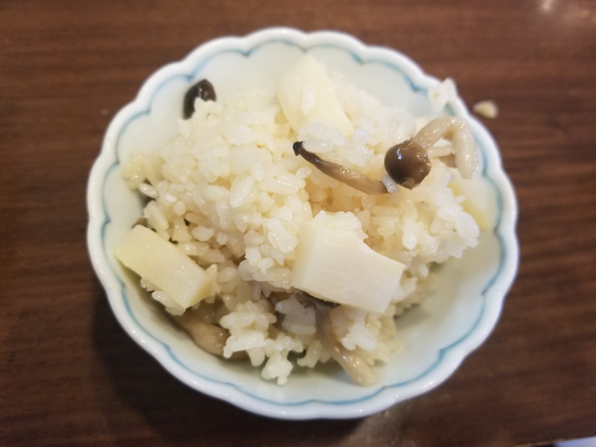 タケノコとしめじの炊き込みご飯