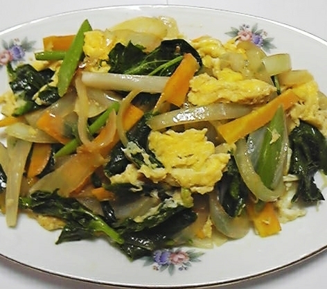 アシタバの卵とじ レシピ 作り方 By のん786 楽天レシピ