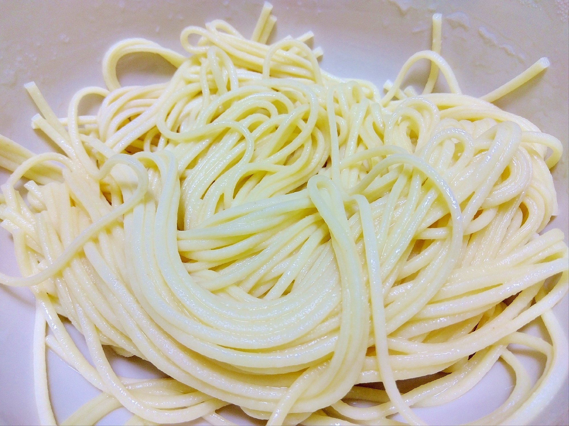 レンジで生パスタ