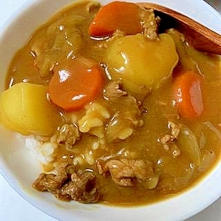 炒めないからカロリーオフ　牛こまカレー