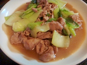 豚と青梗菜の中華炒め