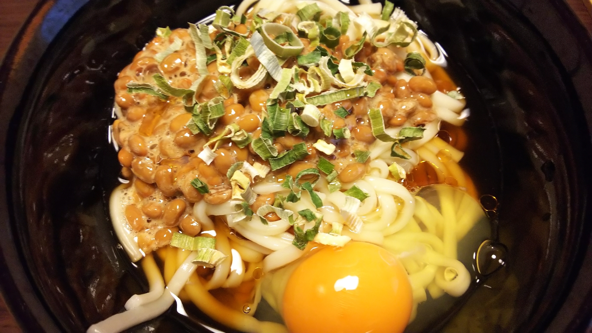 簡単！納豆たまごうどん