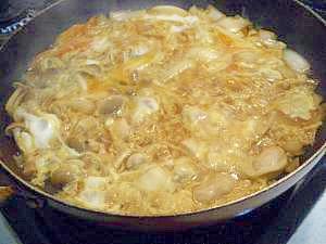 フライパンで4人分まとめて親子丼 レシピ 作り方 By Aka Ru 楽天レシピ