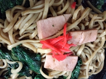 チンゲン菜焼きそば