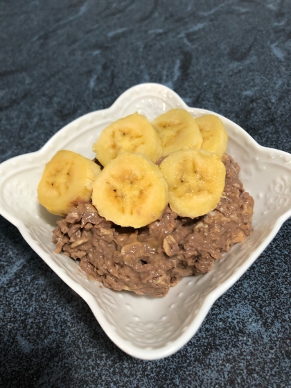 チョコバナナオーバーナイトオーツ