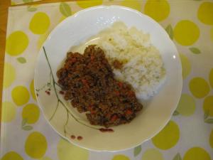 手間をかけずに ドライカレー