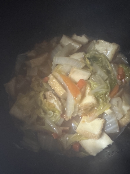 白菜と厚揚げのうま煮