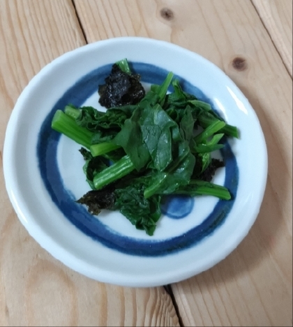 小松菜の海苔あえ