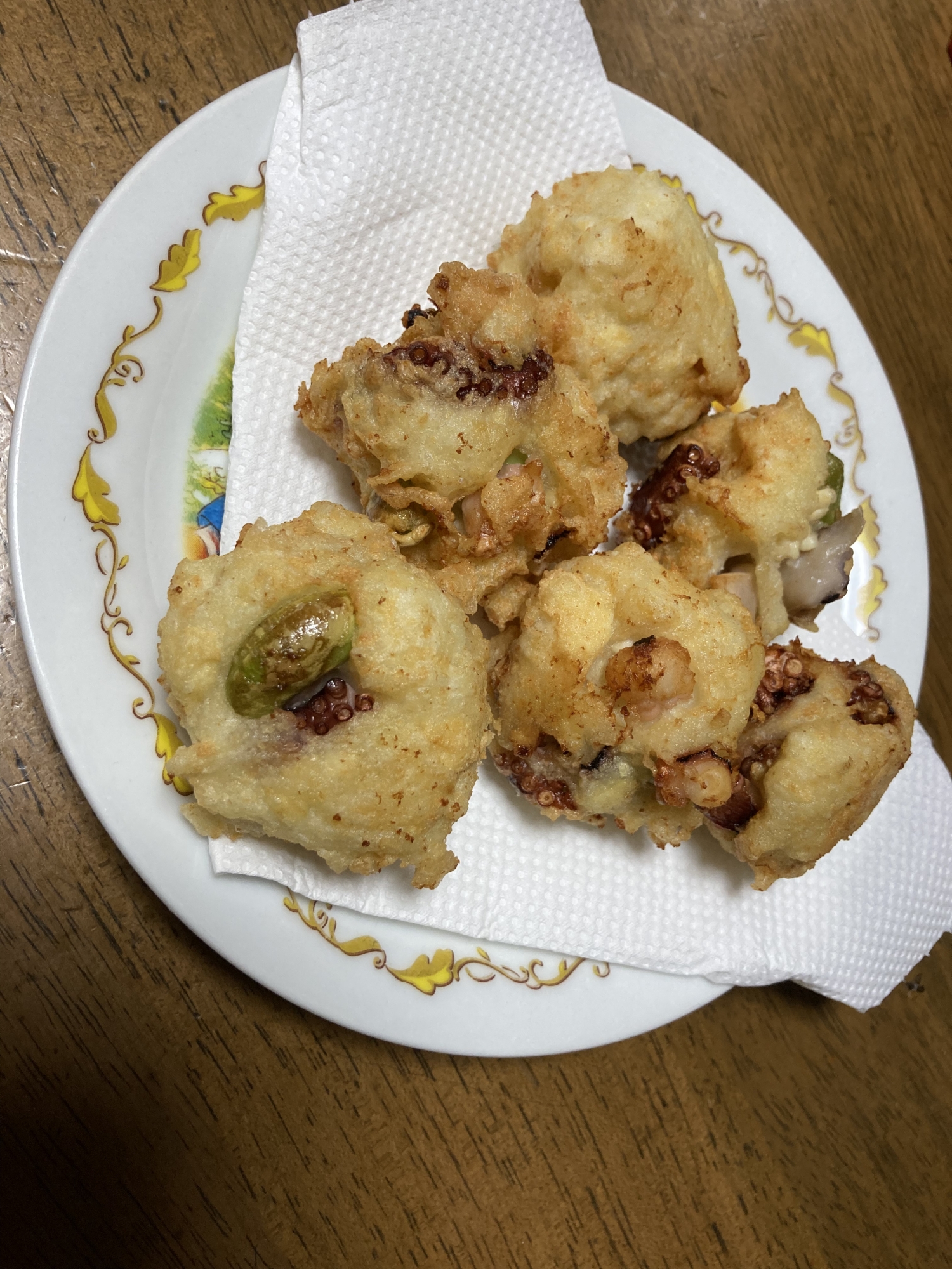 山の芋と豆腐のタコ天