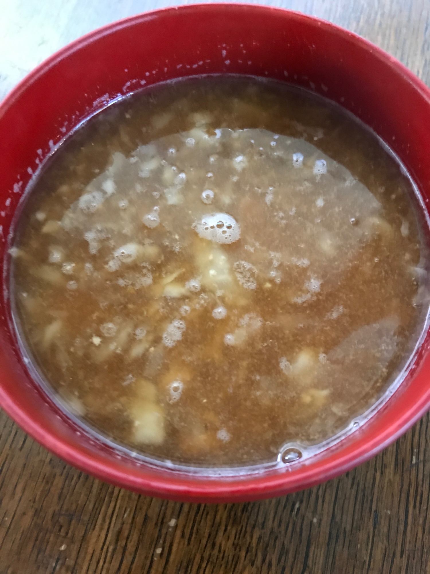 大根おろしと納豆の味噌汁