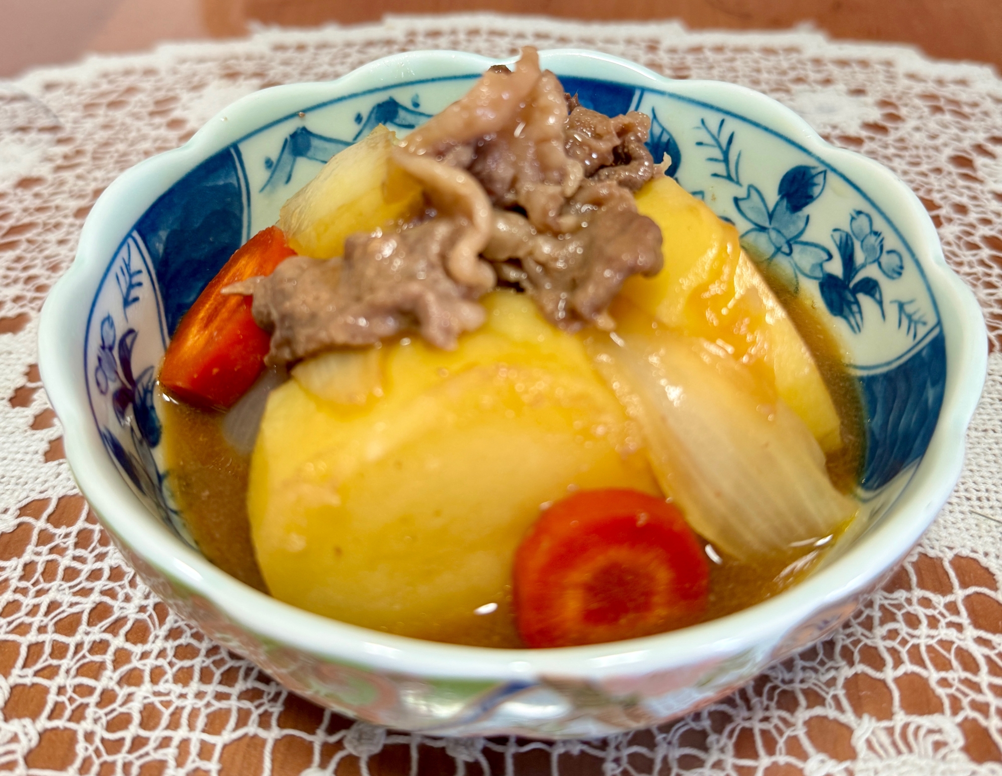 無水鍋で！旨みをギュッと凝縮！絶品☆肉じゃが