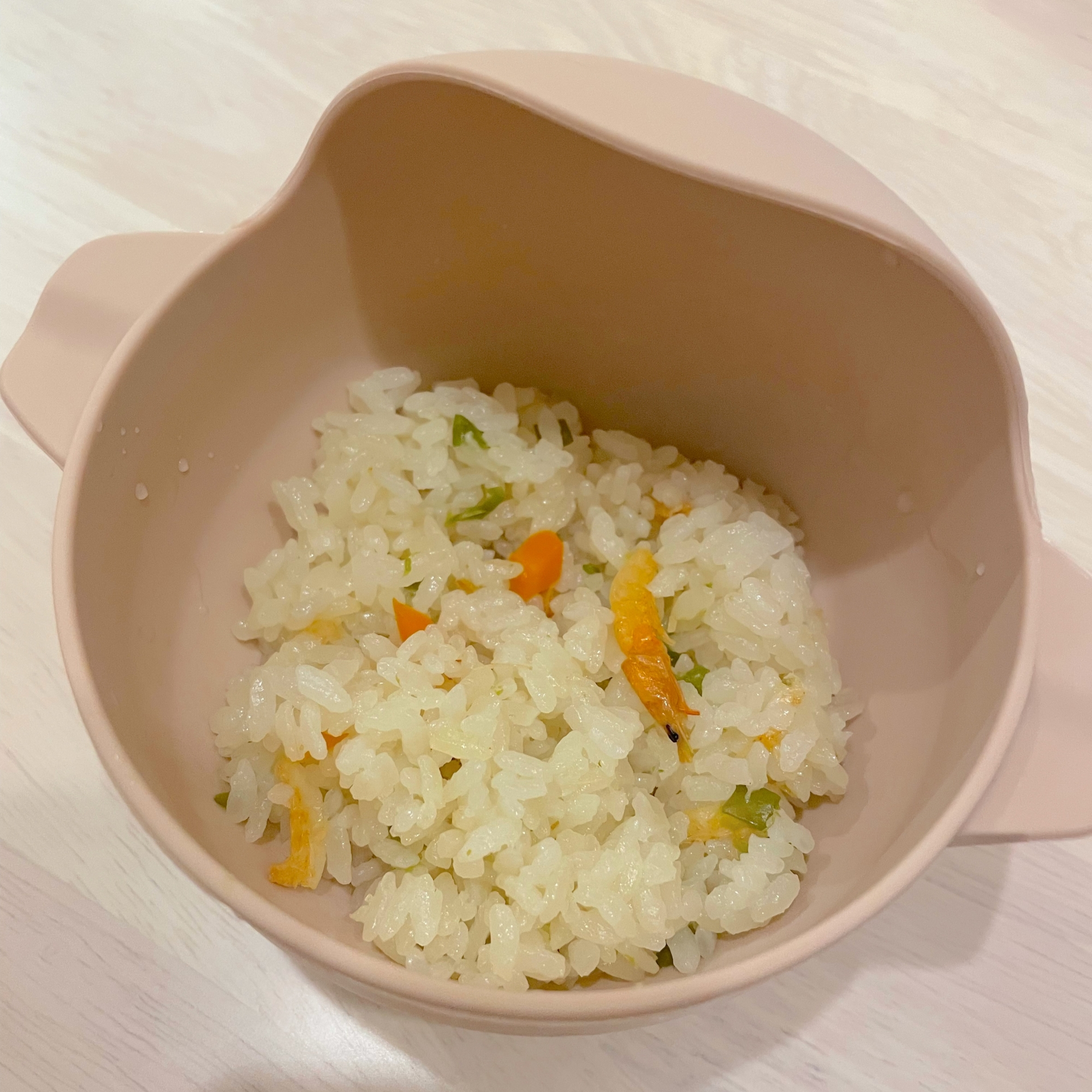 【幼児食】炊飯器で桜えびピラフ