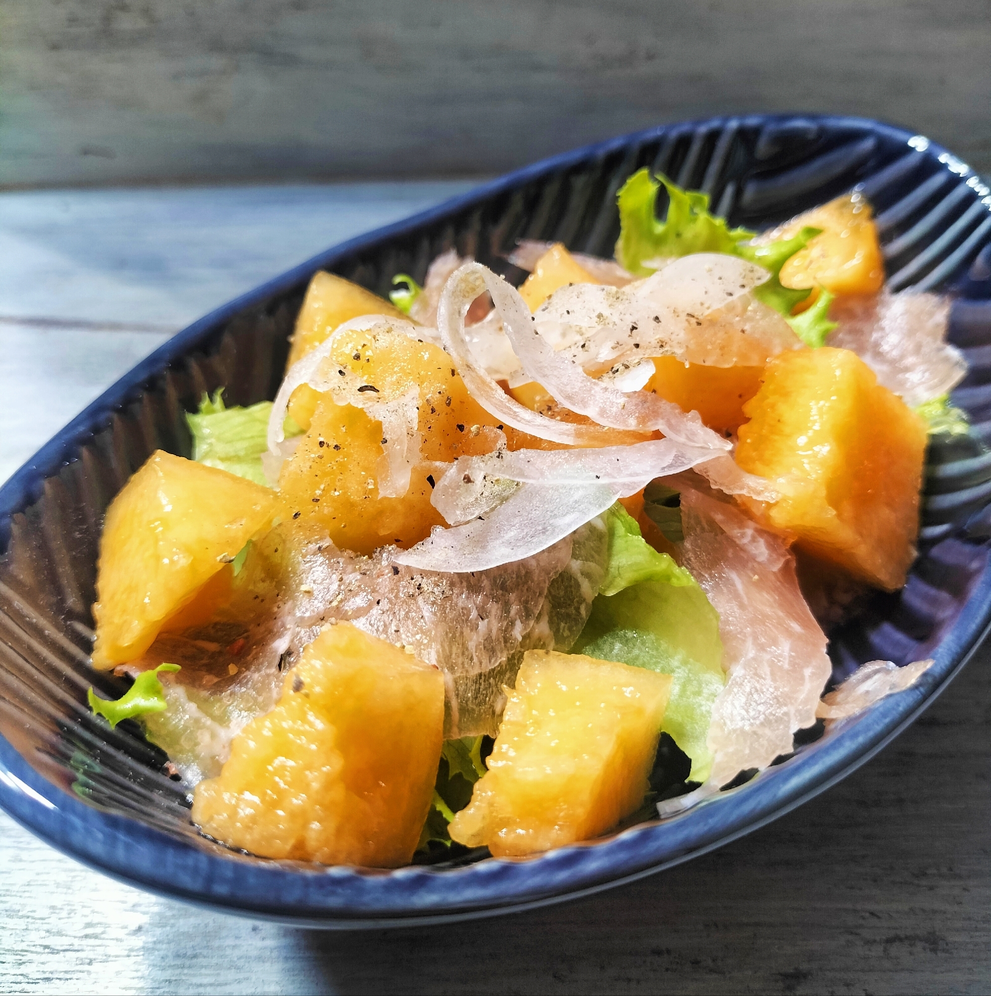 生ハム＆レノンメロンサラダ