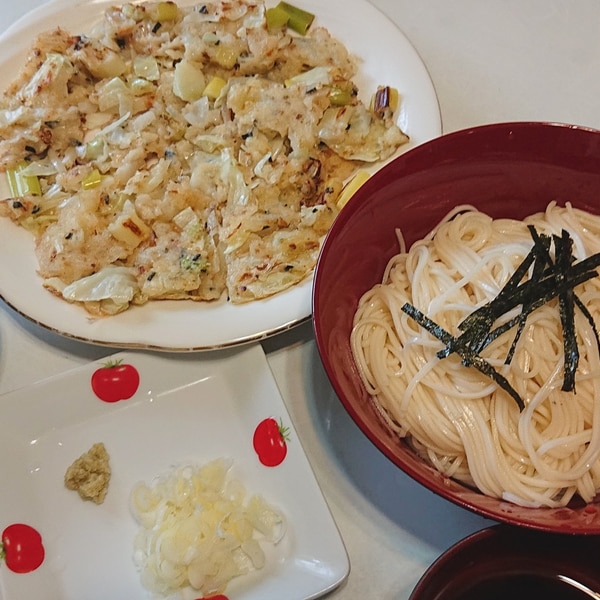 かき揚げ風お好み焼きdeひやむぎ レシピ 作り方 By Chigyolife 楽天レシピ かき揚げ風お好み焼きdeひやむぎ レシピ 作り方 By Chigyolife 楽天レシピ