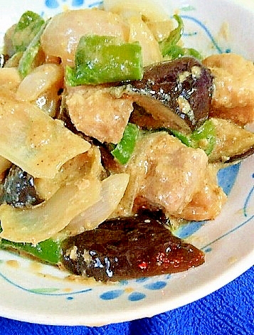 炒め物におすすめ★ごまみそダレ★鶏もも&野菜炒め