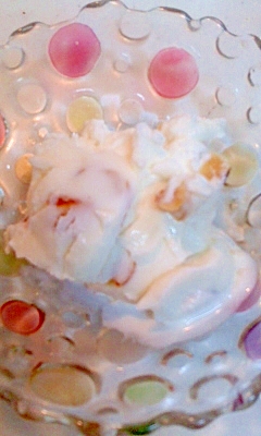 アーモンドのアイスクリーム