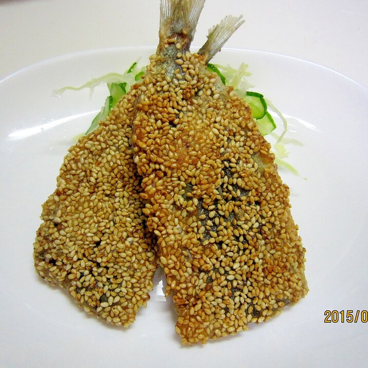 ぼいぼちダイエット☆いわしの利休揚げ