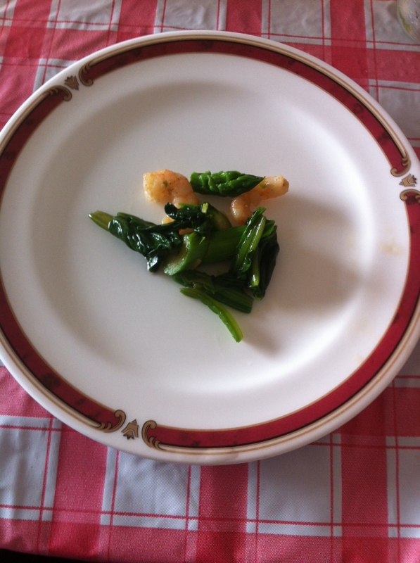 うまうま♡えび&ほうれん草のオイスターマヨ炒め