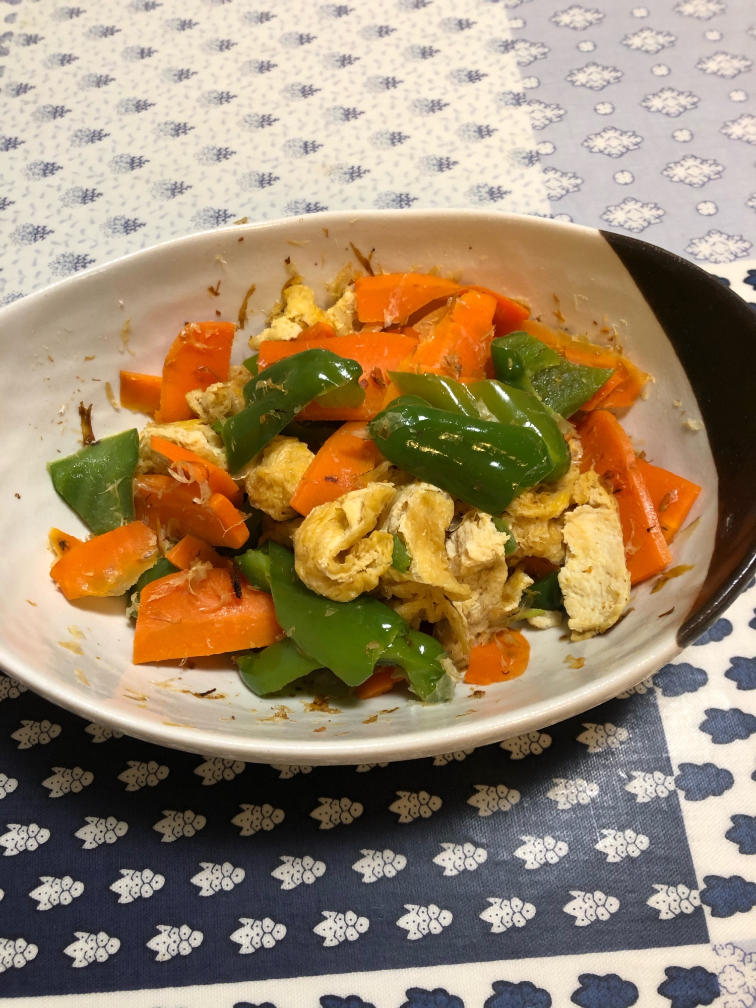 野菜と揚げのレンジ煮浸し