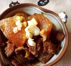 牛スジ煮込み　あっさり醤油味