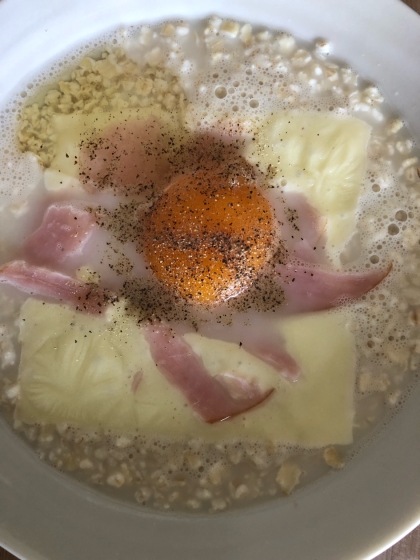 【糖質オフ】オートミールのカルボ丼