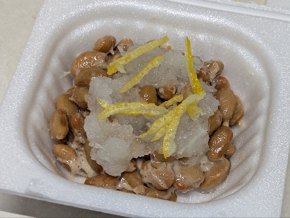 ゆずと大根おろし入り納豆