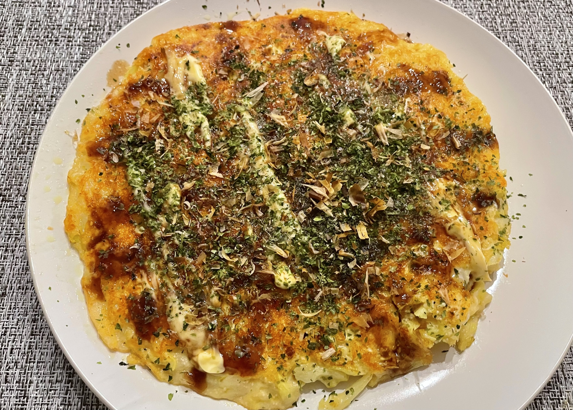 【小麦粉不要‼️】豆腐de明太チーズお好み焼き⭐️